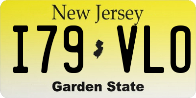 NJ license plate I79VLO