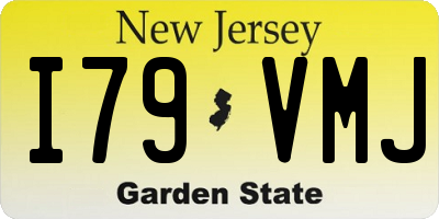 NJ license plate I79VMJ