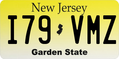 NJ license plate I79VMZ