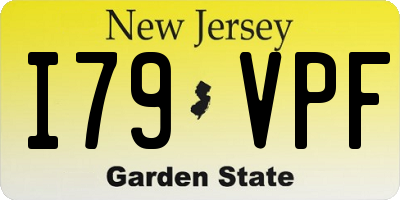 NJ license plate I79VPF