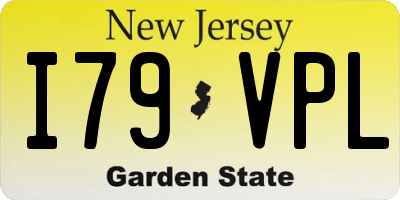 NJ license plate I79VPL