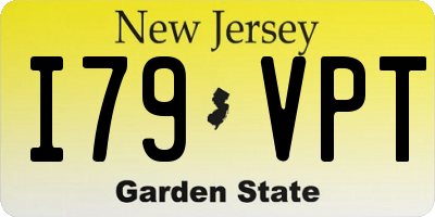 NJ license plate I79VPT