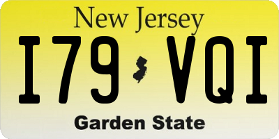 NJ license plate I79VQI