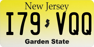 NJ license plate I79VQQ