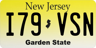 NJ license plate I79VSN