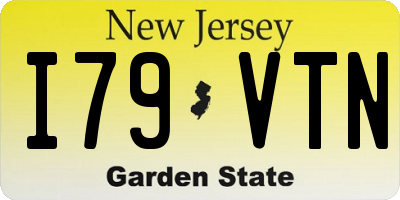 NJ license plate I79VTN