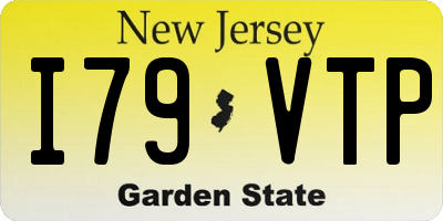 NJ license plate I79VTP