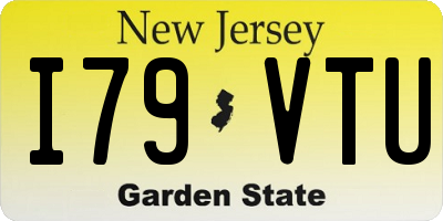 NJ license plate I79VTU