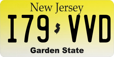NJ license plate I79VVD
