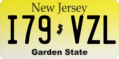 NJ license plate I79VZL