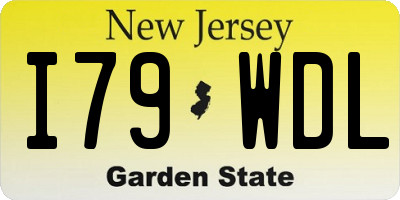 NJ license plate I79WDL
