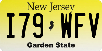 NJ license plate I79WFV