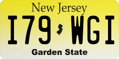 NJ license plate I79WGI