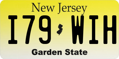 NJ license plate I79WIH
