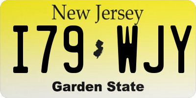 NJ license plate I79WJY