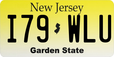 NJ license plate I79WLU