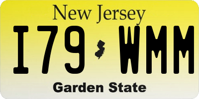 NJ license plate I79WMM