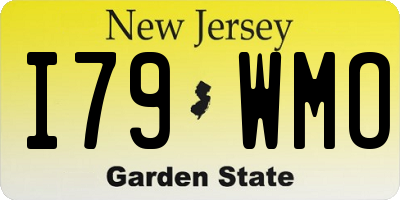NJ license plate I79WMO