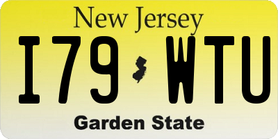 NJ license plate I79WTU