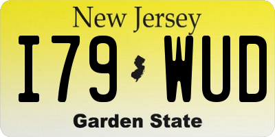NJ license plate I79WUD