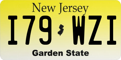 NJ license plate I79WZI