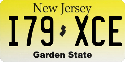 NJ license plate I79XCE