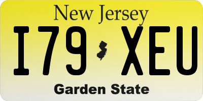 NJ license plate I79XEU