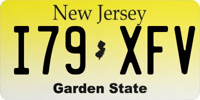 NJ license plate I79XFV