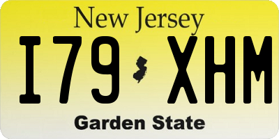 NJ license plate I79XHM