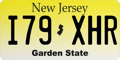 NJ license plate I79XHR