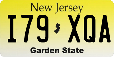 NJ license plate I79XQA