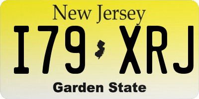 NJ license plate I79XRJ