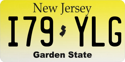 NJ license plate I79YLG