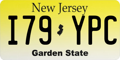 NJ license plate I79YPC
