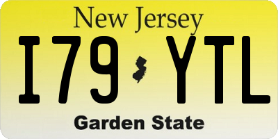 NJ license plate I79YTL