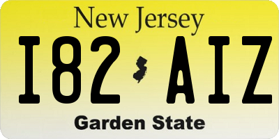 NJ license plate I82AIZ