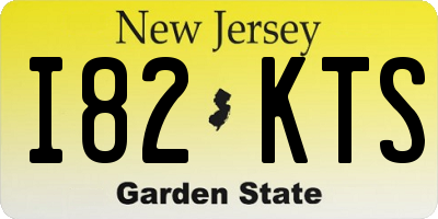 NJ license plate I82KTS