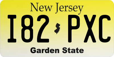 NJ license plate I82PXC