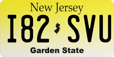 NJ license plate I82SVU