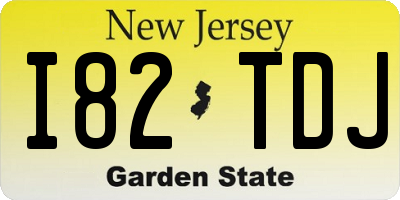 NJ license plate I82TDJ