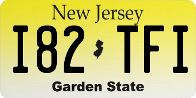 NJ license plate I82TFI