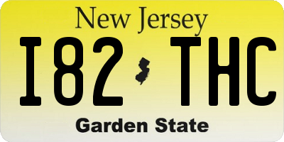 NJ license plate I82THC