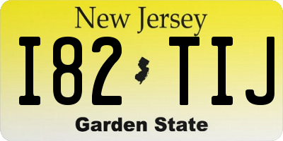 NJ license plate I82TIJ
