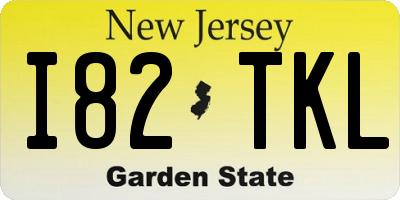 NJ license plate I82TKL