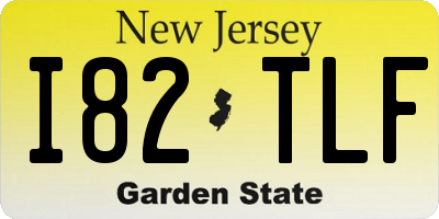 NJ license plate I82TLF