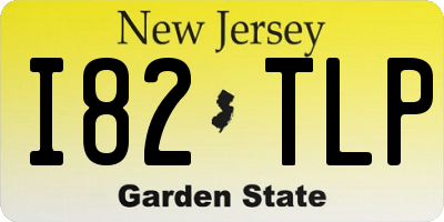 NJ license plate I82TLP