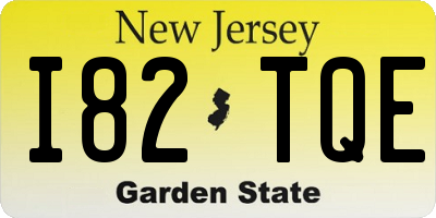 NJ license plate I82TQE