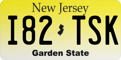 NJ license plate I82TSK