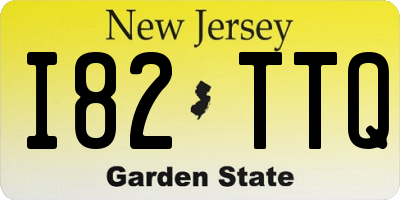 NJ license plate I82TTQ
