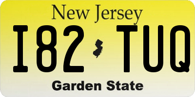 NJ license plate I82TUQ